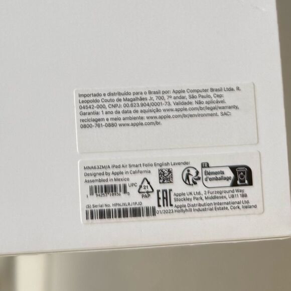 Apple iPad Air Smart Folio 4th and 5th Generation in English Lavender NIB - Picture 12 of 12